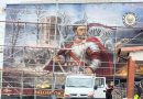 Mural w Wyszynie nabiera barw. W kuźni zapłonął ogień