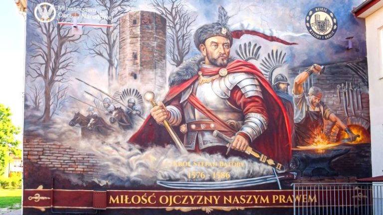 Mural Stefana Batorego gotowy. Wyszyna zyskała nowy symbol swojej historii