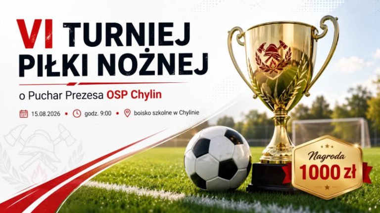 Tysiąc złotych dla zwycięzców turnieju w Chylinie