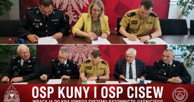 OSP Kuny i OSP Cisew wracają do krajowego systemu. Podpisano porozumienia