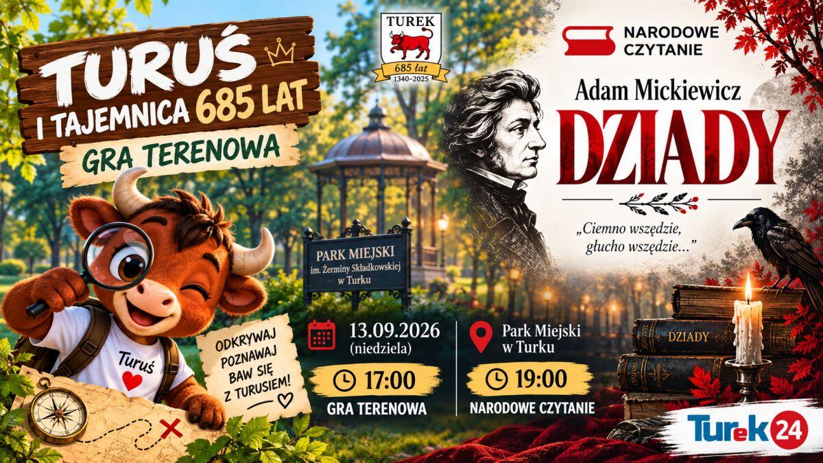Turuś, zagadki i „Dziady”. Niedziela pełna atrakcji w parku